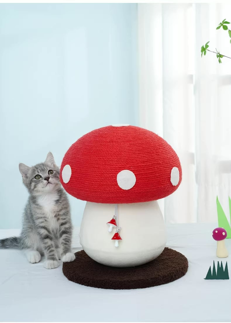 Cat mushroom-shaped scratching board
