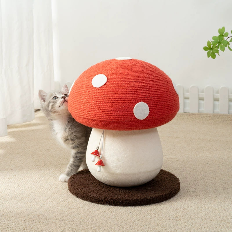 Cat mushroom-shaped scratching board