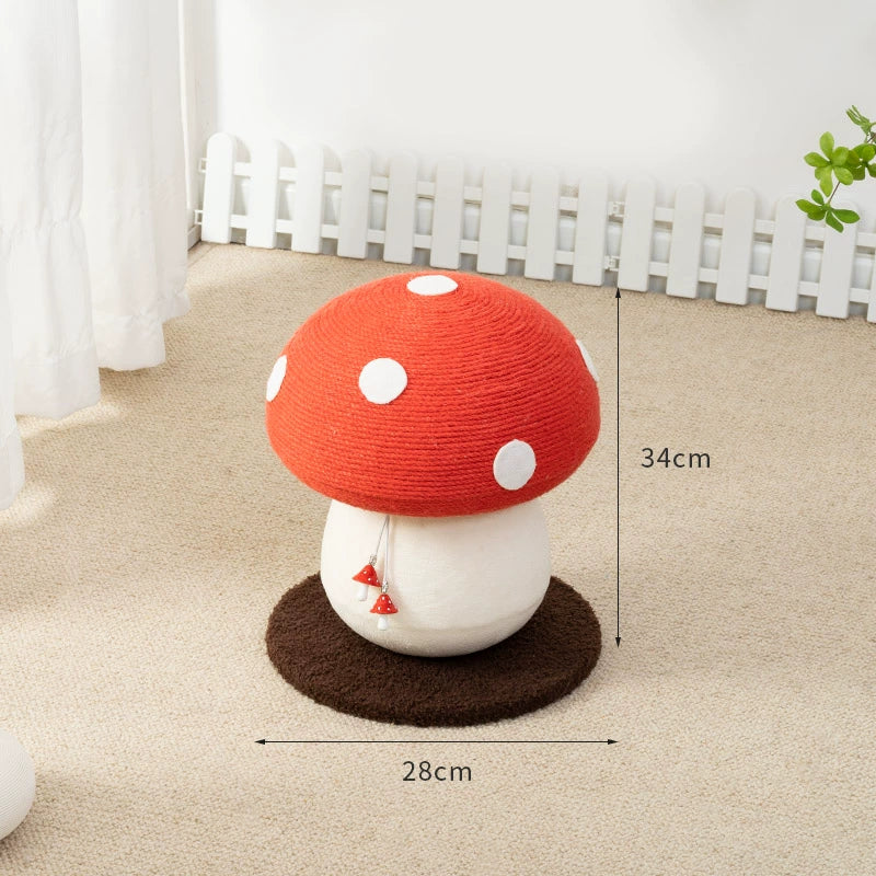 Cat mushroom-shaped scratching board