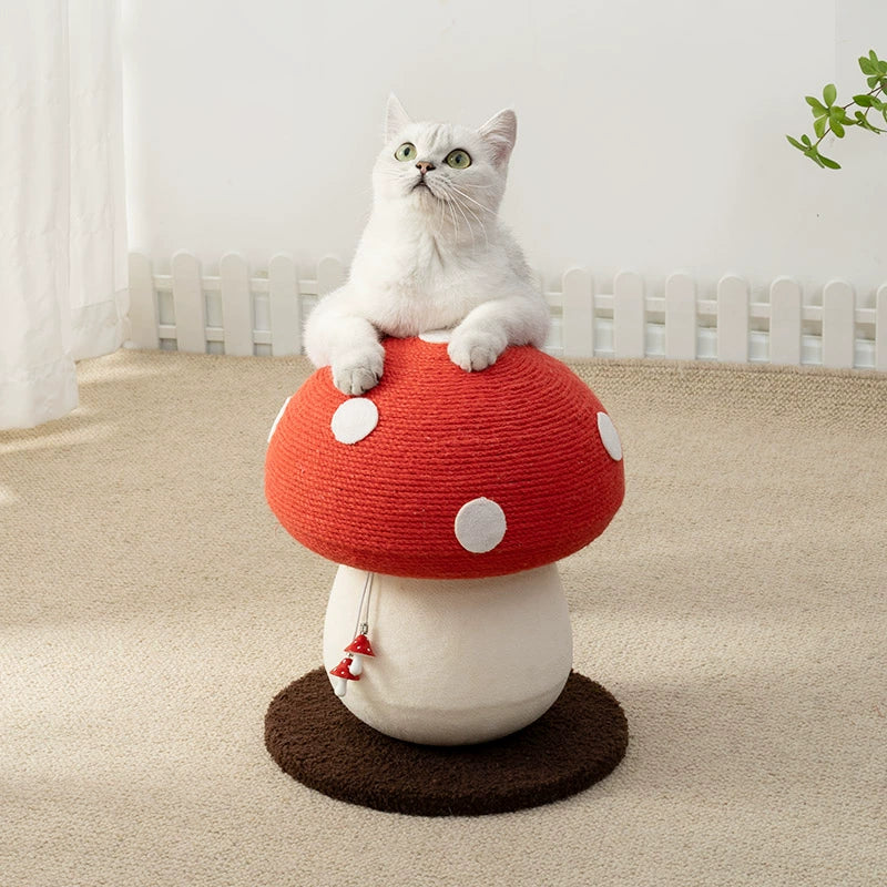 Cat mushroom-shaped scratching board