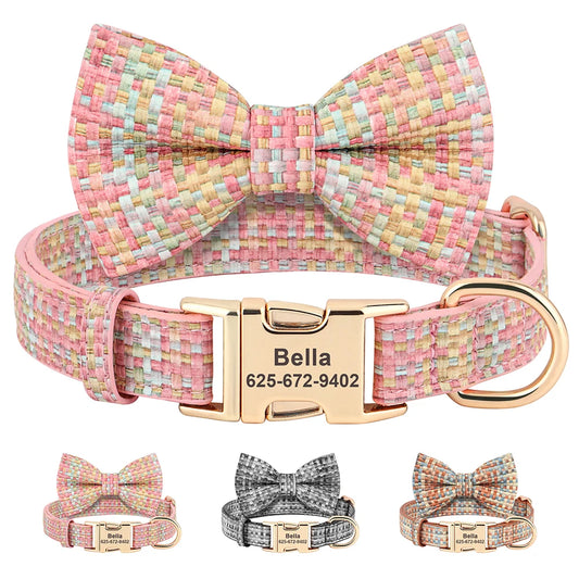 Dog Collar With Bowknot
