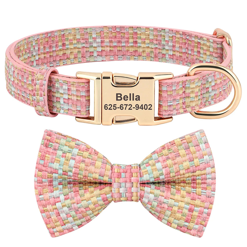 Dog Collar With Bowknot